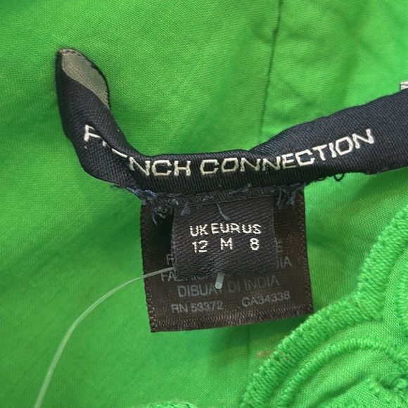 NWT FRENCH CONNECTION Appelona Broderie Anglaise One Shoulder Dress Size 8 - Picture 4 of 10